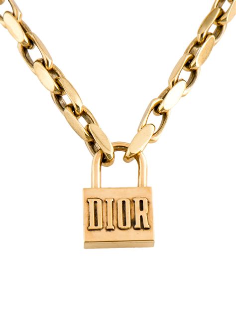 dior star lock necklace|christian Dior jewelry necklace.